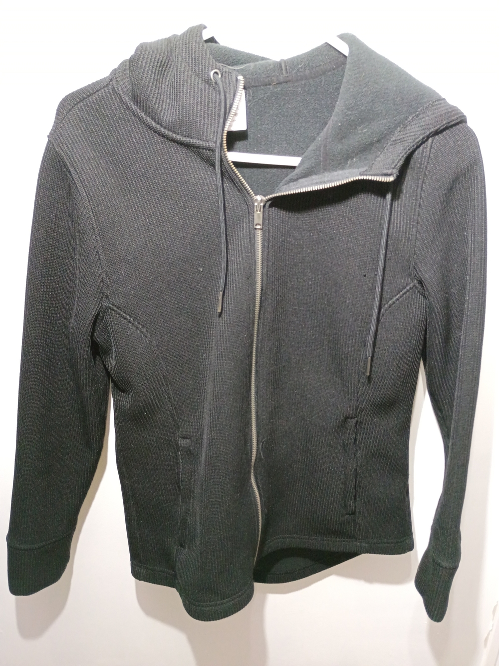 Black Full-Zip Hooded Jacket - Picture 3 of 12
